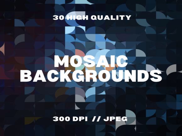 30 Mosaic Backgrounds Pack