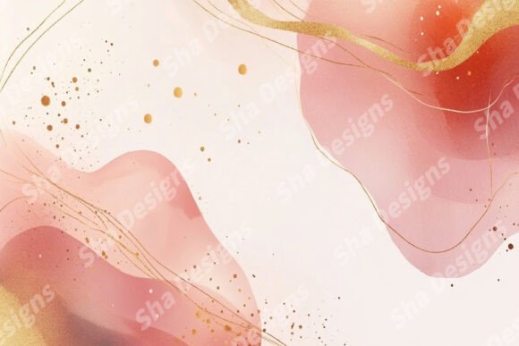 Abstract Pink and Gold Fluid Art: A Versatile Choice for Creative Projects