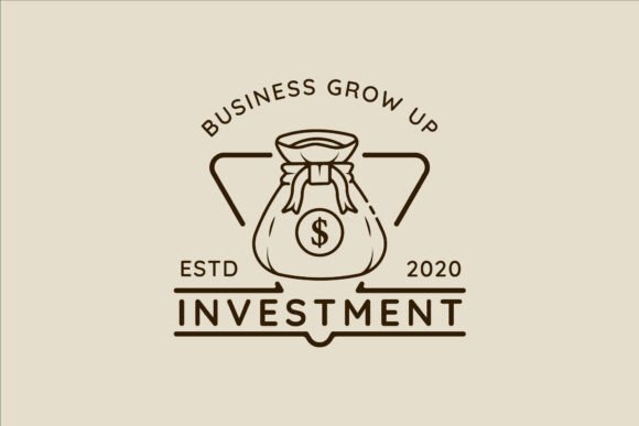Money Bag Line Art Logo Vector Simple: A Versatile Design for Business and Creativity